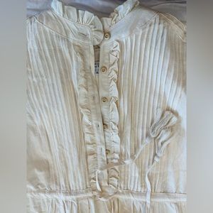 Beautiful detail dress - worn once - ankle length yellowish white